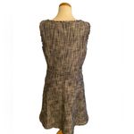#90 C. WONDER Tweed Belted Tailored Dress Blue Size 12 Photo 1