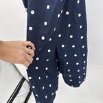 Old Navy  Blue Polka Dot Button Front Dress Cotton Classic Cutouts Size XL Photo 13
