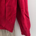 EXPRESS Red V Neck Sweater Photo 4