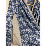 Neon Buddha Hooded Lightweight Gray & Blue Draped Front Cardigan Size Small Photo 3