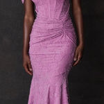 House Of CB NWOT  'Cesca' Rose Pink Corset Floral Maxi Dress sz XL Photo 0