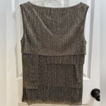 Connected Apparel Gold Shimmer Sleeveless Blouse Retro 1920's Flapper Top 8 M Photo 1