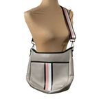 The Blake Haute Shore Crossbody Taupe Pink Black Neoprene Lined Photo 1