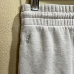 TNA Cozy Fleece XS Light Gray Sweatpants White Photo 4