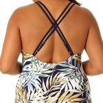 Hurley palms One Piece Swimsuit Bathing Suit Swimwear Summer Beach Small Photo 3
