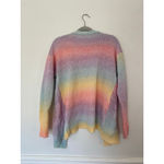 SheIn Rainbow Open Front Knit Cardigan Ombre Colorful Rainbow Pastel Cottagecore Soft Photo 2