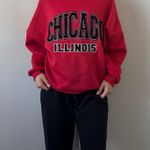 Riley & James Red Chicago Illinois Crewneck Photo 0