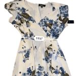 Lulus  French Countryside White Blue Floral Print‎ High-Low Dress Sz M NEW Photo 7