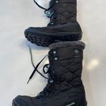 Columbia  Waterproof Snow Boots Minx Size 5 Black + Blue Photo 4