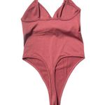 No Boundaries NWT  Seamless V-Neck Bodysuit Maroon XS Photo 1