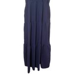 Petal and Pup  Makayla Navy Blue Halter Tiered Maxi Dress *No belt* Size XL Photo 3