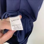 Maniju Womens Mini Dress Lace Back Navy Sz M Photo 4