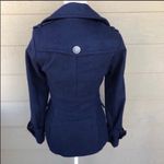 EXPRESS  Navy Blue Military Style Pea Coat Size XS Photo 4