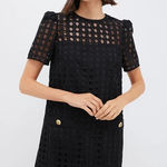 Tuckernuck NWT Black Cane Lace Janelle Dress New short sleeve Photo 0