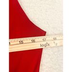 Clara Sunwoo Womens Red Slinky Cocktail Dress Draped Front Sleeveless Size XS‎ Photo 3