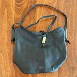 Vince Camuto  black leather handbag crossbody shoulder bag Medium Size Photo 0