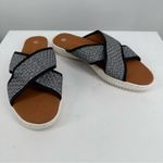 Bernie Mev Avon Woven Sandals in Pewter size 39/US 8 Silver Photo 1
