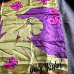 Vintage Andy Warhol Butterfly Print Scarf Photo 1