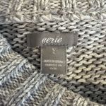 Aerie Women’s  American Eagle gray marled raglan pullover sweater size large Photo 5