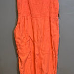 Universal Threads Universal Thread Orange Jumpsuit Vibrant Contemporary Style Photo 0