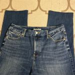 EXPRESS 90’s slim high rise FlexX stretch raw hem jeans, large short: 12/14/16 Photo 15