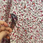 AFRM Monna Mini Floral Casual Dress Side Cut Outs Pink Sold on Revolve Sz S Photo 7