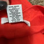 Lucy & Laurel  100% linen woman burnt orange dress size 10 v back Photo 6