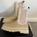 Scotch & Soda NWB Aubri Light Sand Chelsea Boots Leather & Neoprene 42 EU/11 US Photo 1