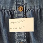 Time and Tru Blue Chambray Shirt Dress Size Large 12 Photo 8