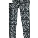 Soybu  Womens Soiree Leggings Mesh Sides Geometric Black White Size S Photo 1
