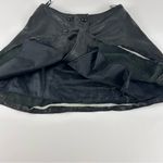 Vintage Leather Mini Skirt Black Size 38 Photo 3