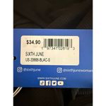 Boutique SIXTH JUNE Long Sleeve Open Back Ribbed Crop Top Women’s Size S Black NWT Photo 9