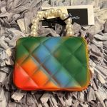 MINI Jelly Bag with Faux Pearl Handle. Gold link chain included. NWT Photo 2