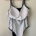 Ava & Viv Black and White Floral Swimsuit Photo 6