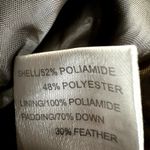 Max Mara Clasp Parka Jacket Winter Goose Down Puffer Mid Length Ruched Brown 8 Photo 6