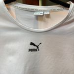 Puma Women's  Logo White Classic Fitted Tee size XL Photo 2