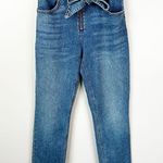 Reformation  Jeans Womens 28 Yasmin Belted High Rise Straight Leg Blue Denim Photo 2