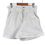 H&M High Waist Paper Bag Mom Jean Shorts Photo 9