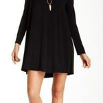 Go Couture  Long Sleeve Trapeze Swing Dress Small Black Minimal Quiet Luxury Photo 0