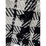 Coldwater Creek Houndstooth Blazer Chenille Jacket Black Size 12 Petite Womens Photo 3