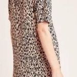 Anthropologie MacKenzie Leopard Print Midi Shift Dress Womens Medium Boho Hippie Photo 1