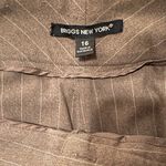 Briggs New York  Greenish/Gray Pinstriped Petite Dress Pants Photo 3