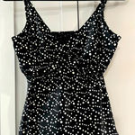 Jantzen  Black &‎ White Polka Dot Tankini Top with Built in Support Bra sz 34D/DD Photo 0
