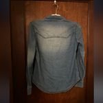 Esmara by Heidi Klum Western Denim Pearl Button Button Down Shirt Blue Size M Photo 2