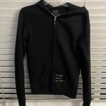 Peace Love World  black zippered hoodie Photo 0