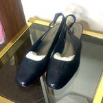 Trotters women’s deep blue slingback kitten heel size 7​ Photo 0