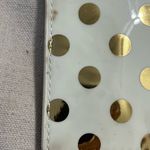 Kate Spade  Gold Polka Dot Pencil‎ Case with Ruler Cosmetic Case Photo 4