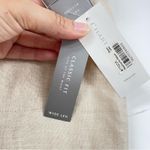 Charter Club  Linen Tan Wide Leg Womens Pants 12 Old Money Lagenlook Capsule Photo 5