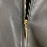 Ellen Tracy  Leather Jacket Black Full Zip Size Medium (nice) Photo 3