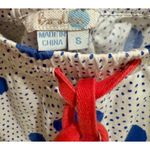 Boden Polka Dot Crop Pants Lounge Pajama Drawstring Casual Blue White M Size M Photo 1